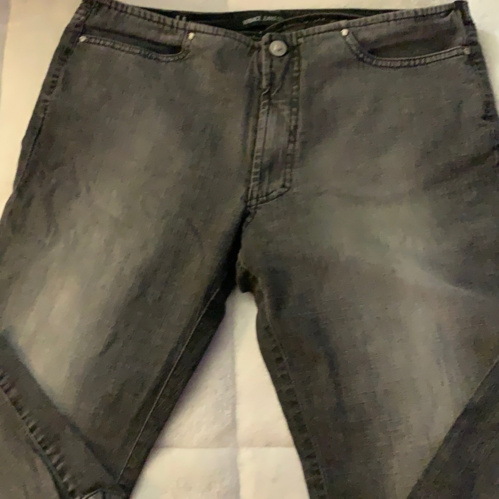 VERSACE JEANS STONE WASH NO WAIST BAND BELT SIZE 31 /45 plenty stretch long